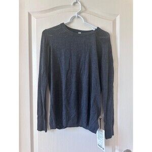 NWT Lululemon Back to Balance Long Sleeve Sweater Heathered Grey Size 4